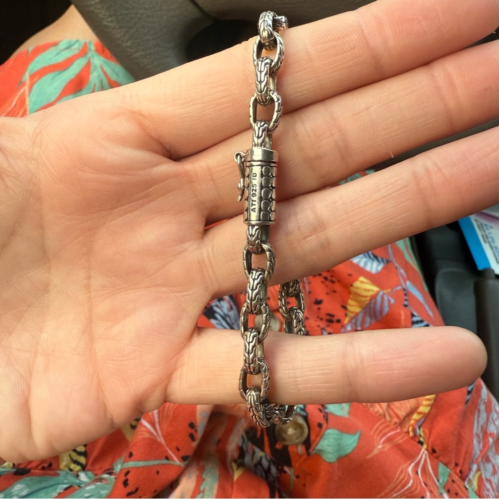 chunky sterling silver 925 links bracelet